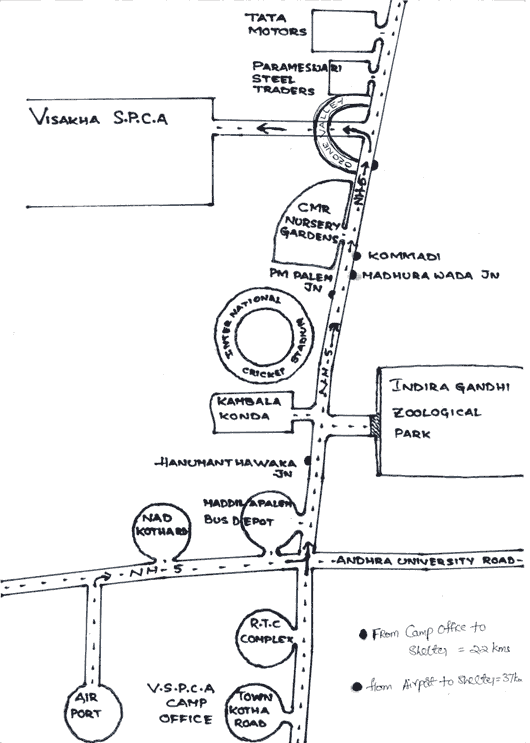 Directions to VSPCA
