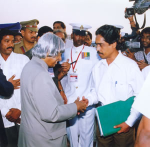 Pradeep meetingA.P.J. Abdul Kalam